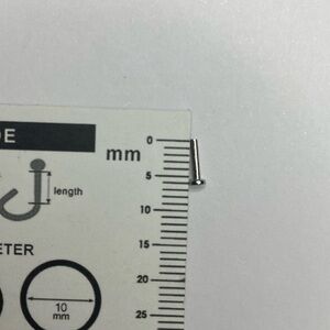 Flat back forward helix earring titanium